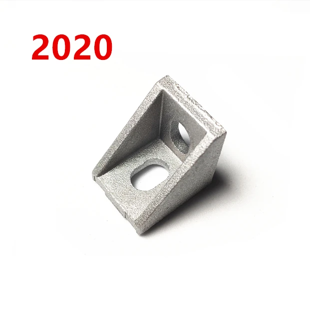 2020 Aluminum Profile Connectors Aluminum Angle Bracket For Industry 90 degree Right Angle Bracket