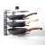 Import 2020 Amazon Top sell DIY 5 Tier Adjustable  Cabinet pan storage and Pot Lid Organizer Rack For space saving Kitchen accessories from China
