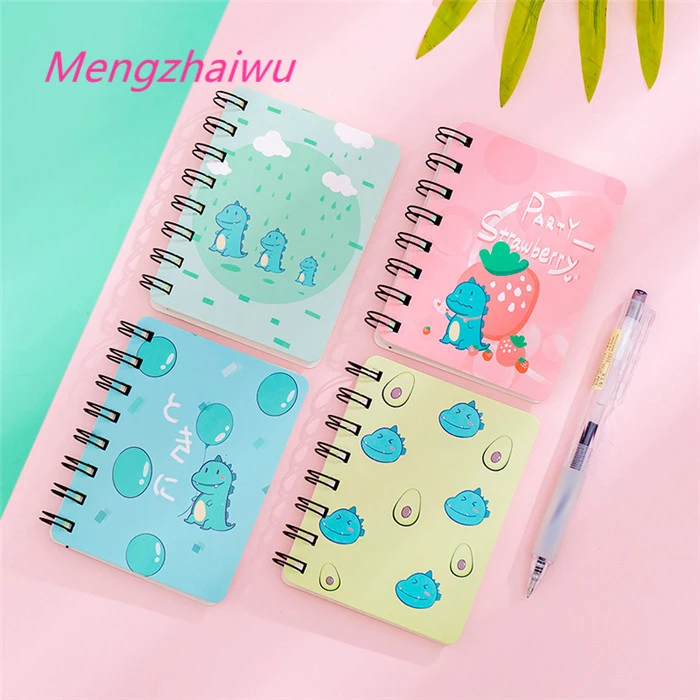 2020 japanese school supplies kids stationery gift cartoon dinosaur design cheap bulk notebooks cheapest spiral small notepad