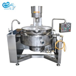 2020 new gas  jam chocolate nougat sugar mixing cooker ketchup chili sauce curry paste processing mixer machine