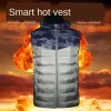 2020 new graphene heating USB charging vest smart warm clothing mens and womens cotton vest