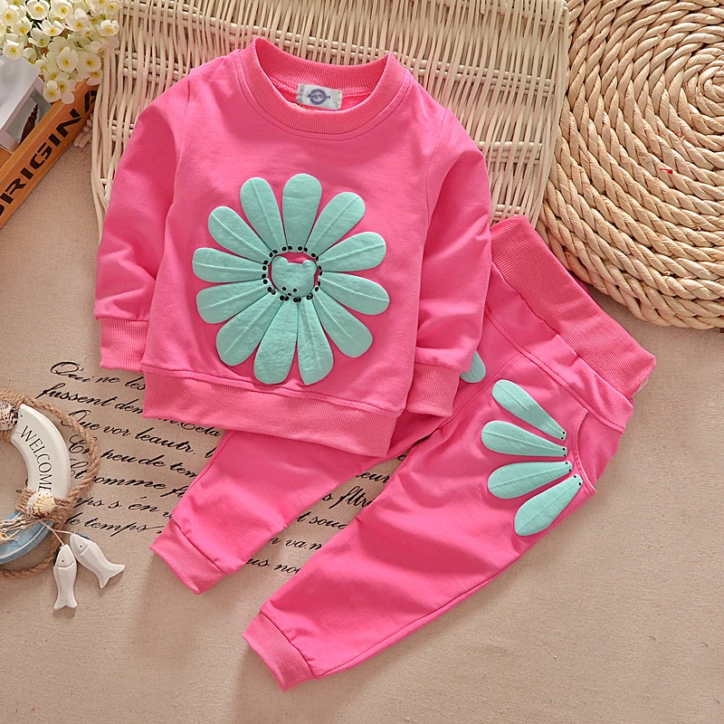 2020 Spring Cotton Sport Wear Girl Clothing Set Baby Cloth Kid Girls Boutique Child Outfit
