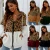 2021 Beauty Women&#x27;s  Fashion Leopard   Stitching Zipper Jacket Winter And Autumn