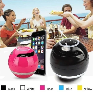 2021 dropshipping Amazon New A18 ball LED Mini Bass Portable Wireless BT Speaker  with FM Radio TF Mic USB