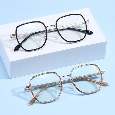 2022 Women Lady Wholesale Square Frame Custom Designer Spectacle Eyewear Optical Eyeglasses TR90 Glasses Frames