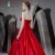 Import 2108 Summer Red Satin Prom Dress Formal Evening Gowns Prom Dresses Long A-Line Homecoming Party Gowns from China
