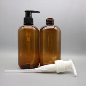 250 ml Amber blue plastic shampoo bath foam pump bottle