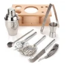 250ML/550ML/750ML Home Kitchen Bar Stainless Steel Cocktail Shaker Mixer Kit Bar Bartender Tools