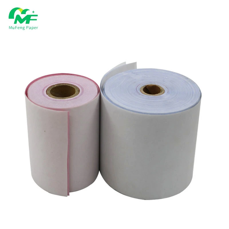 2ply/3plys White/pink Carbonless Ncr Copy Paper Small Carbon Paper Rolls 76*76 76*70