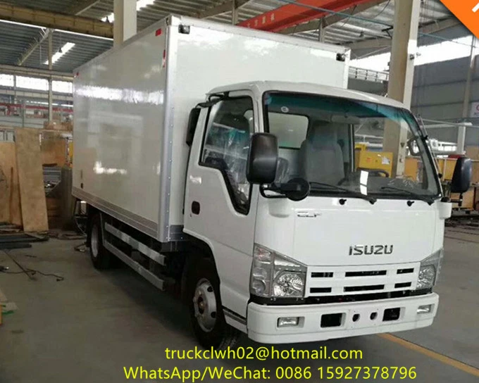 3-5 ton cargo trucks small dry box truck for sale