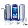 3 Stages multi usage filtration purifier counter top house water filter system