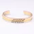 Import 316L stainless steel customized quotes engraved  motivation bracelet inspirational jewelry from China