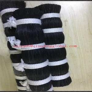 36cm Black double drawn horse tail hair for cello and violin bow hair