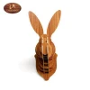 3D DIY Home Decor, Wooden Rabbit Head Trophy, Birch Animal Craft for restaurantSimple European style