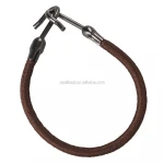 3mm elastic hair bands with metal hooks for hair holder