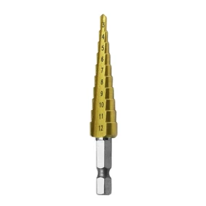 3pcs/Set Titanium Step Drill Bits Hss 4241 Power Tools High Speed Steel Hole Cutter Wood Metal Drilling 3-12mm 4-12mm 4-20mm