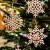 Import 40 packs unfinished snowflake shape xmas gift tags kids art &amp; craft DIY hot selling christmas decoration small wood from China