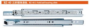 40mm 3-fold full extension ball bearing slide
