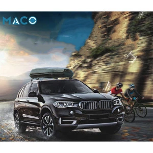 4WD Accessories Small compact SUV 4x4 car outdoor camping use 305L cargo box ABS plastic roof box camper