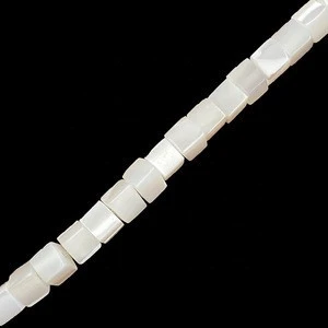 4x4mm shell bead strings cube beads for jewelry making bulk