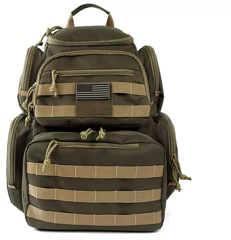 5-Pistol Tactical Backpack  Gun Bag Handgun Shooting Range Duffle Bag