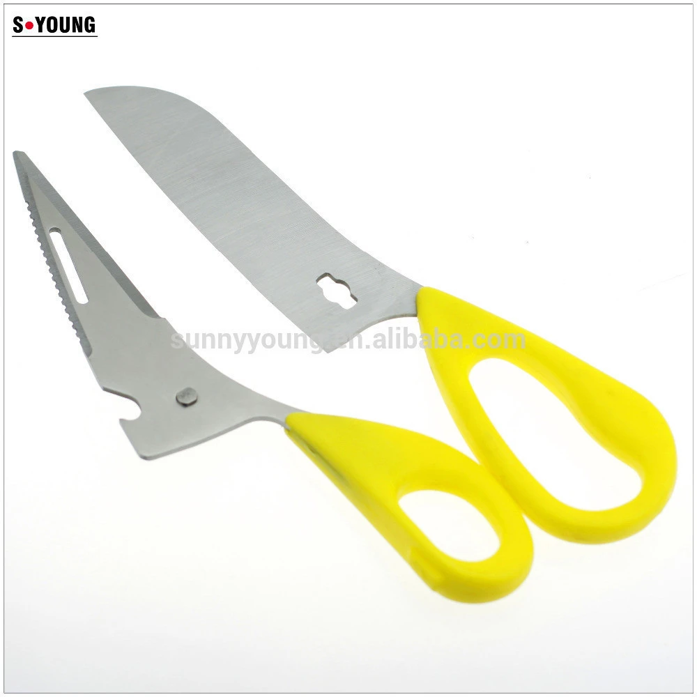 61078 Separable Colorful kitchen scissors with PP handle kitchen scissors /knife and scissors