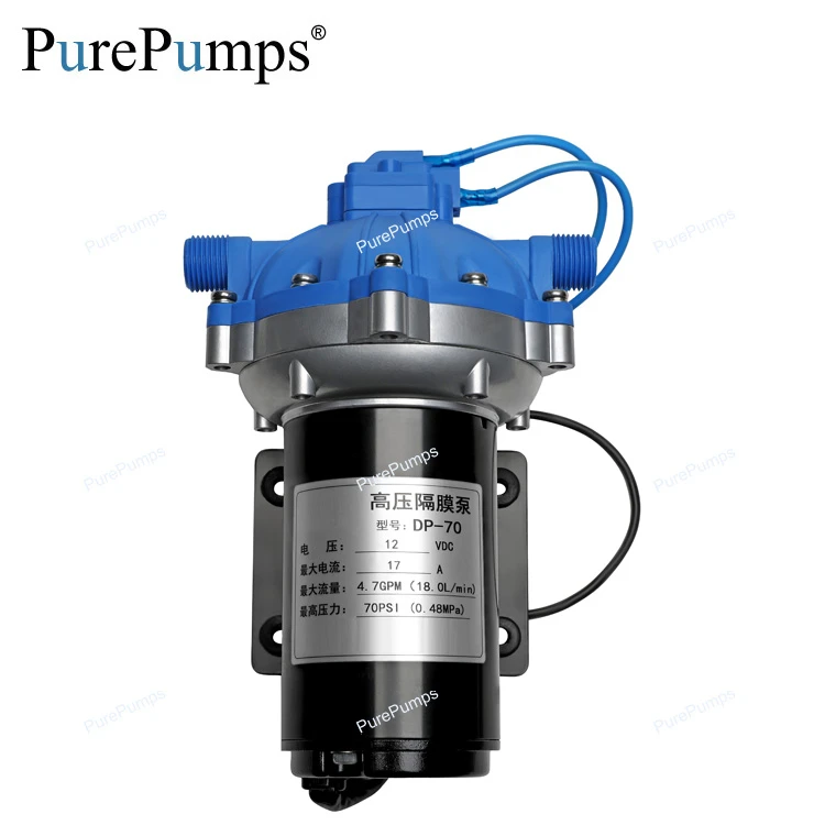 70psi 12v power high pressure membrane film vibration booster pump