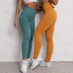 8 Colors High Waist Seamless Textured Yoga Fitness Leggings  Training Running Moisture-Wicking Leggings Wholesale