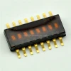 8P 8 pin smd dip switch dial switch contraves pitch 1.27MM gold-plating gold-plated wholesale and retail