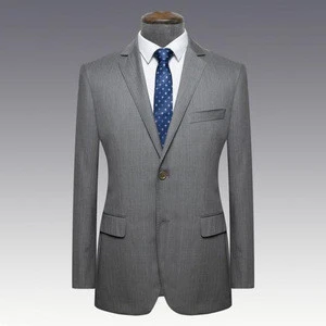 90%wool 10% cashmere one buttons Lapel grey stripes made to measure suits