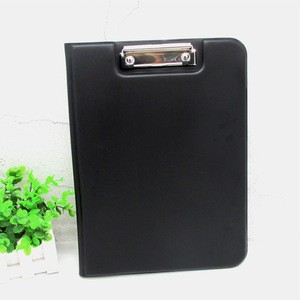 A4 Double Size Clip Board Folding Clipboard Plastic File Clipboard with Pockets