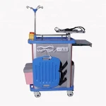 ABS Hospital Emergency trolleys with drawers/Medical Instruments Trolley Cart anesthesia trolley