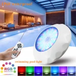 ABS LED Pool Light 18w 24w  IP68 Waterproof Lighting Underwater Lamps AC12V Wall Mounted led lamp Submersible RGB Light