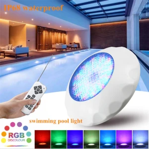ABS LED Pool Light 18w 24w  IP68 Waterproof Lighting Underwater Lamps AC12V Wall Mounted led lamp Submersible RGB Light