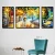 Import Abstract Painting Canvas Modern Hand Painted 3 Piece Scenery Oil Painting Wall Art Cheap from China