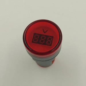 AD16-22D series 22mm mini digital Voltage Meter with LED Indicator Lamp 220V AC