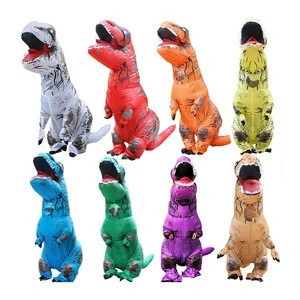 Adult Kids Fancy Dress Suit Cosplay Game Blow up Costume Dinosaur Inflatable Costume