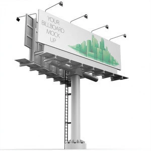 advertising billboard steel pole