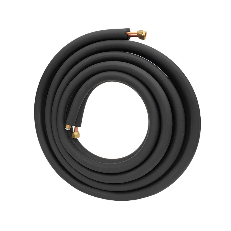 air conditioner connecting pipe kit black foam insulation copper tube 3M,4M,5M,7M,all size OEM welcomed