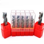 AISHITE HRC60 Flat Freze Solid Carbide Roughing End Mills Wood Rough Router Bit