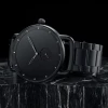 All black japanese movement custom watch,High quality custom minimalist watch, Wholesale hot sale odm watch