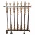 Import aluminum fence and gate casting ornamental fence accessories decorative aluminum fence from China