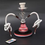 Amazon hot sale family gathering led shisha portable hookah set