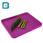 Amazon top professional keep kitchen clean double face multi-function abs plastic chopping block
