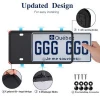Anti shock Rust-proof Number Plate Holder Universal American Auto Car Silicone License Plate Frame Black silicone license frame