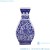 Import Antique Blue and White Porcelain Underglazed Twisted Flower Pattern Square Shape Ceramic Flower Vase from China