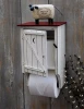Antique Wood Toilet Paper Holder