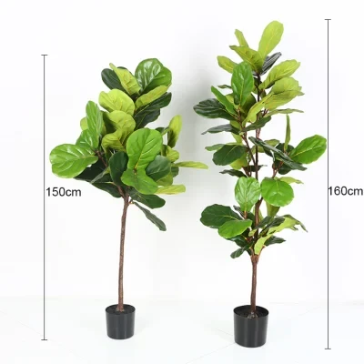 Artificial Fiddle Leaf Fig Tree Artificial Bonsai Ficus Tree for Home Decoration