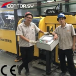 Automated Steel MS Tube Cutoff Machine CNC Pipe Cut To Length Machinery Band Saw For Metal Cutting Line