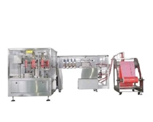 Automatic flat pouch stand up pouch zipper  bag making machine for food